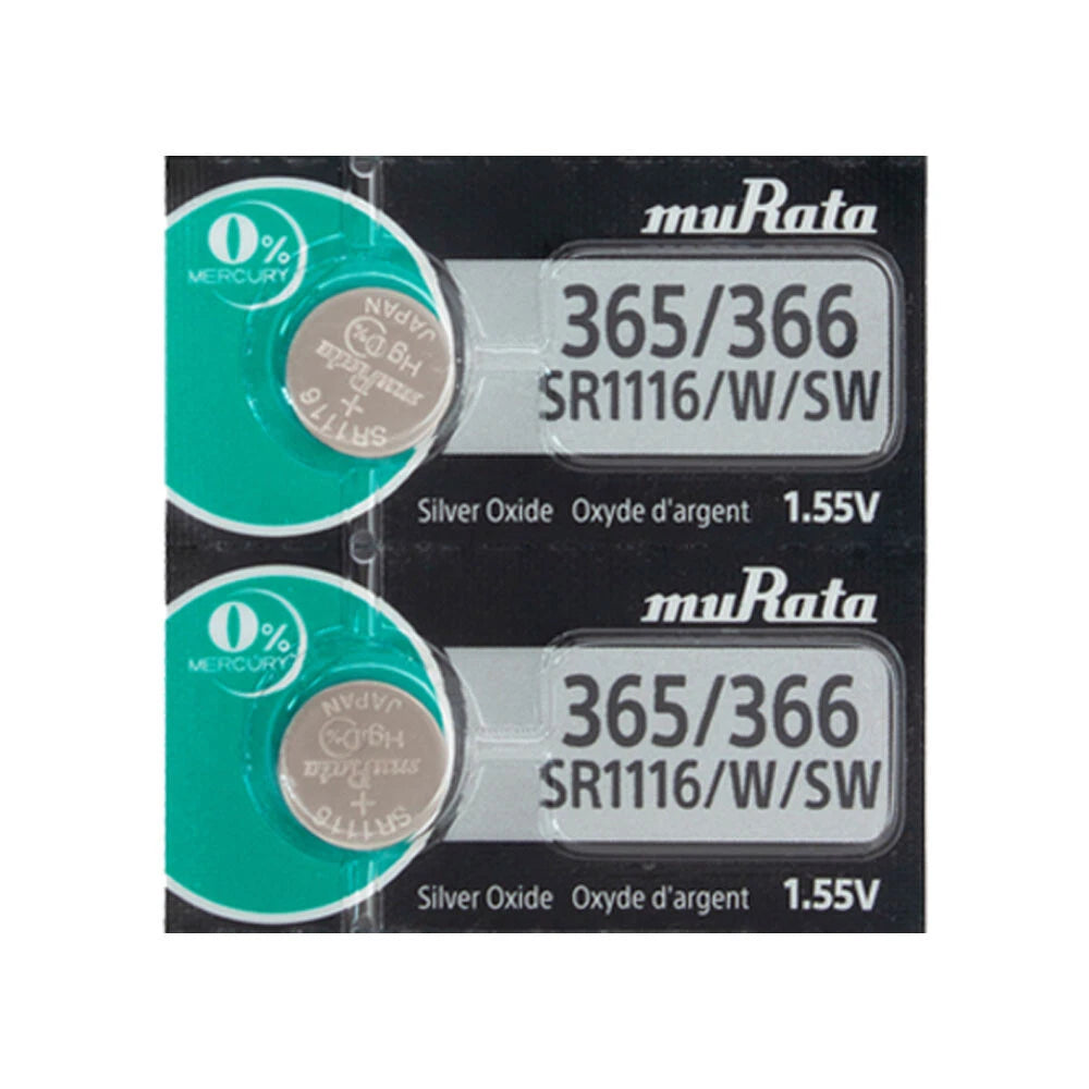 Murata 365 Button Cell Watch Batteries 5 Pcs - Replaces Sony