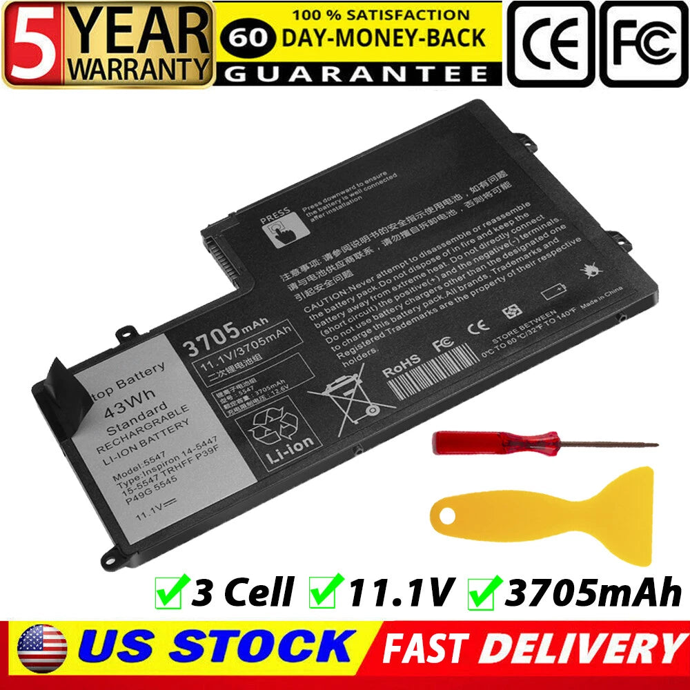 For Dell Inspiron 14 5447 15 5547 5442 5542 Seri Battery TRHFF N5447 43Wh 0PD19