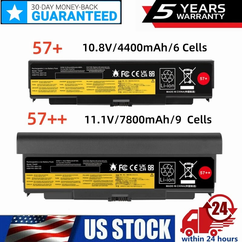 Battery 45N1153 45N1152 45N1144 45N1145 For Lenovo Thinkpad W540 T540P T440P 57+