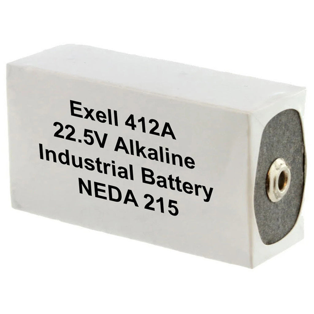 Exell 412A Alkaline 22.5V Battery NEDA 215 Compatible With 15F20,BLR122,V72PX