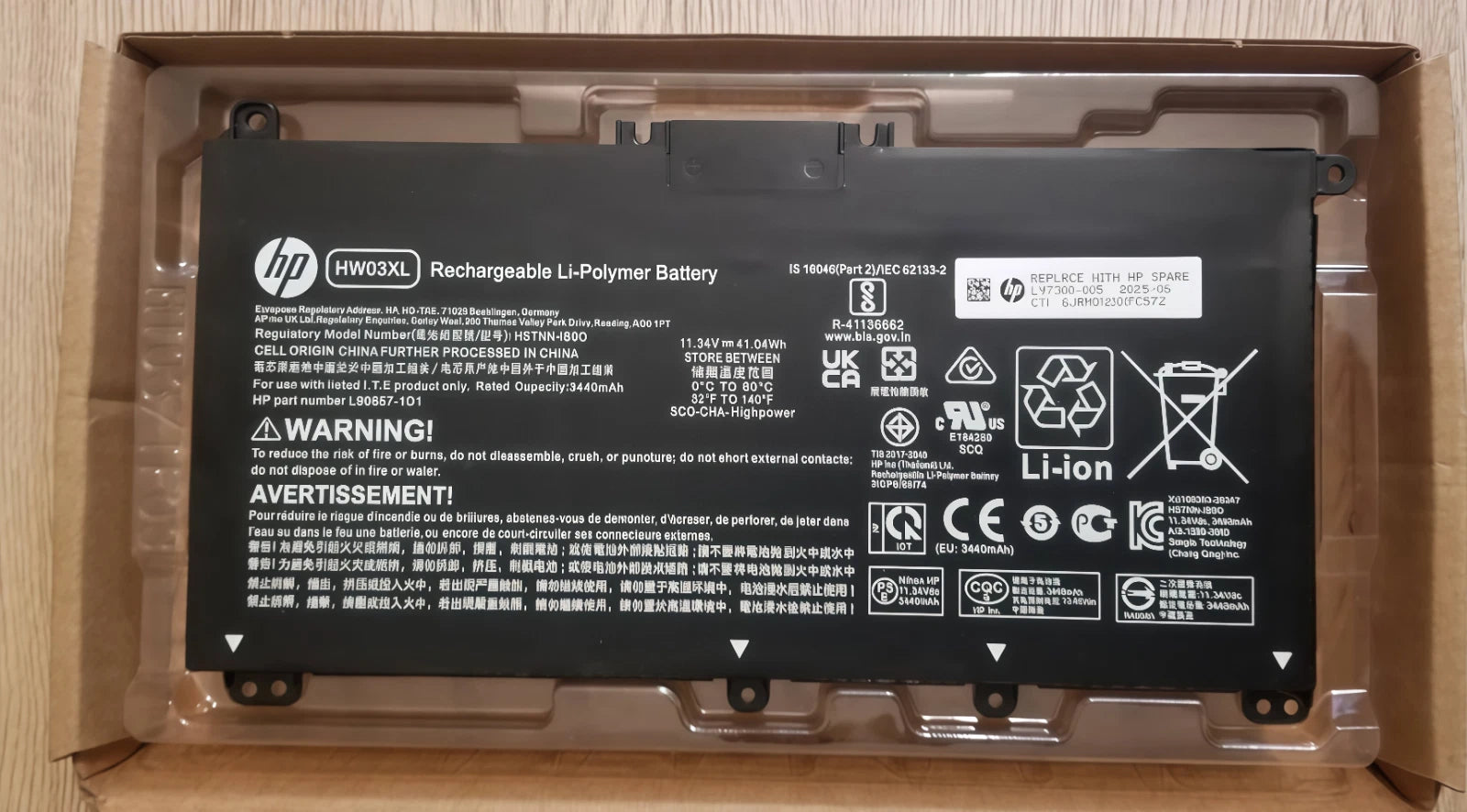 Genuine HW03XL Battery For HP Pavilion 15t-eg000 15-eg0053cl 15-eh0050wm 17-cn