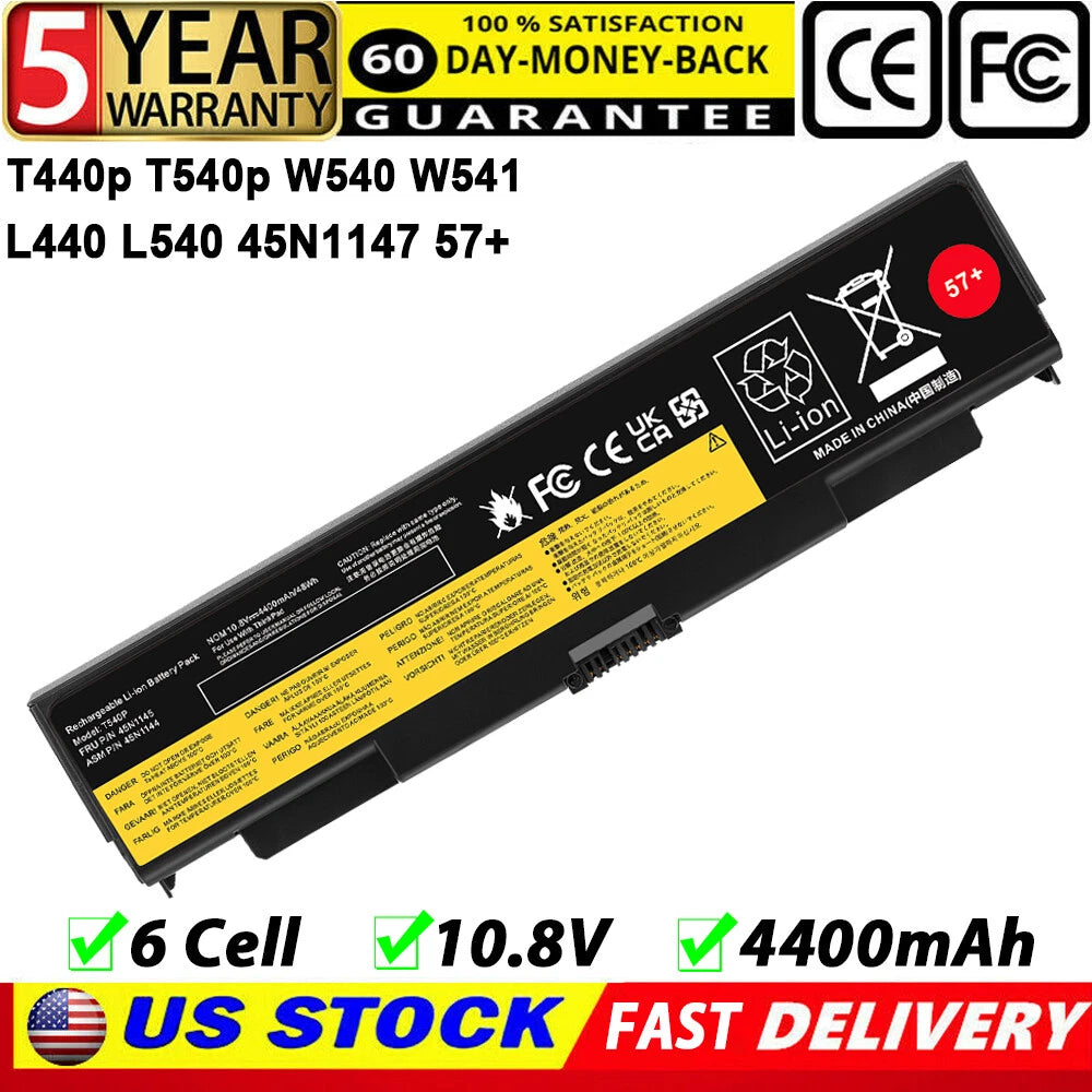 For Lenovo ThinkPad T440P T540P Battery 45N1152 45N1153 45N1162 45N1163 0C52863