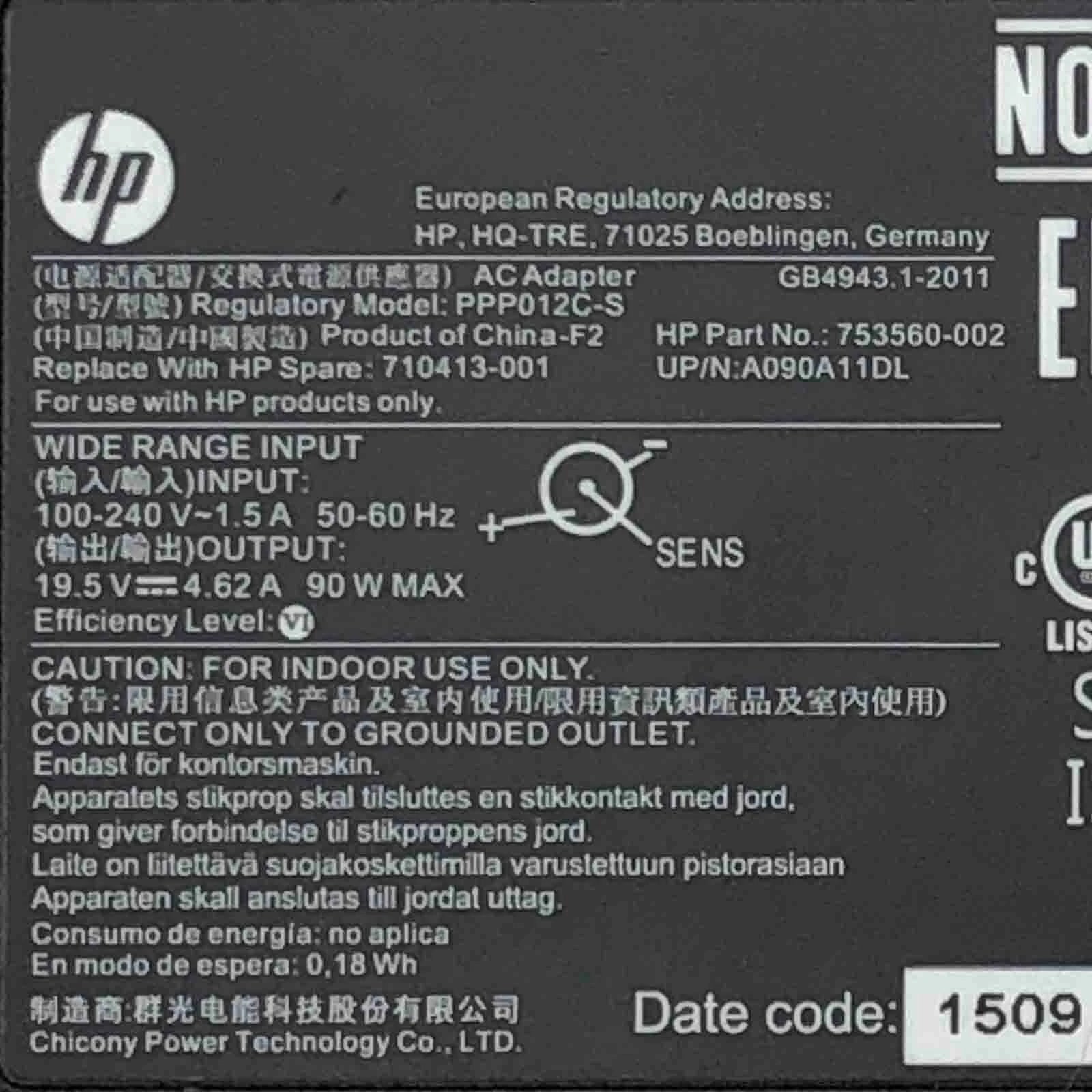 NEW Genuine HP 90W Power Adapter For Elite USB-C Dock Station G3 G4 HSTNH-U601