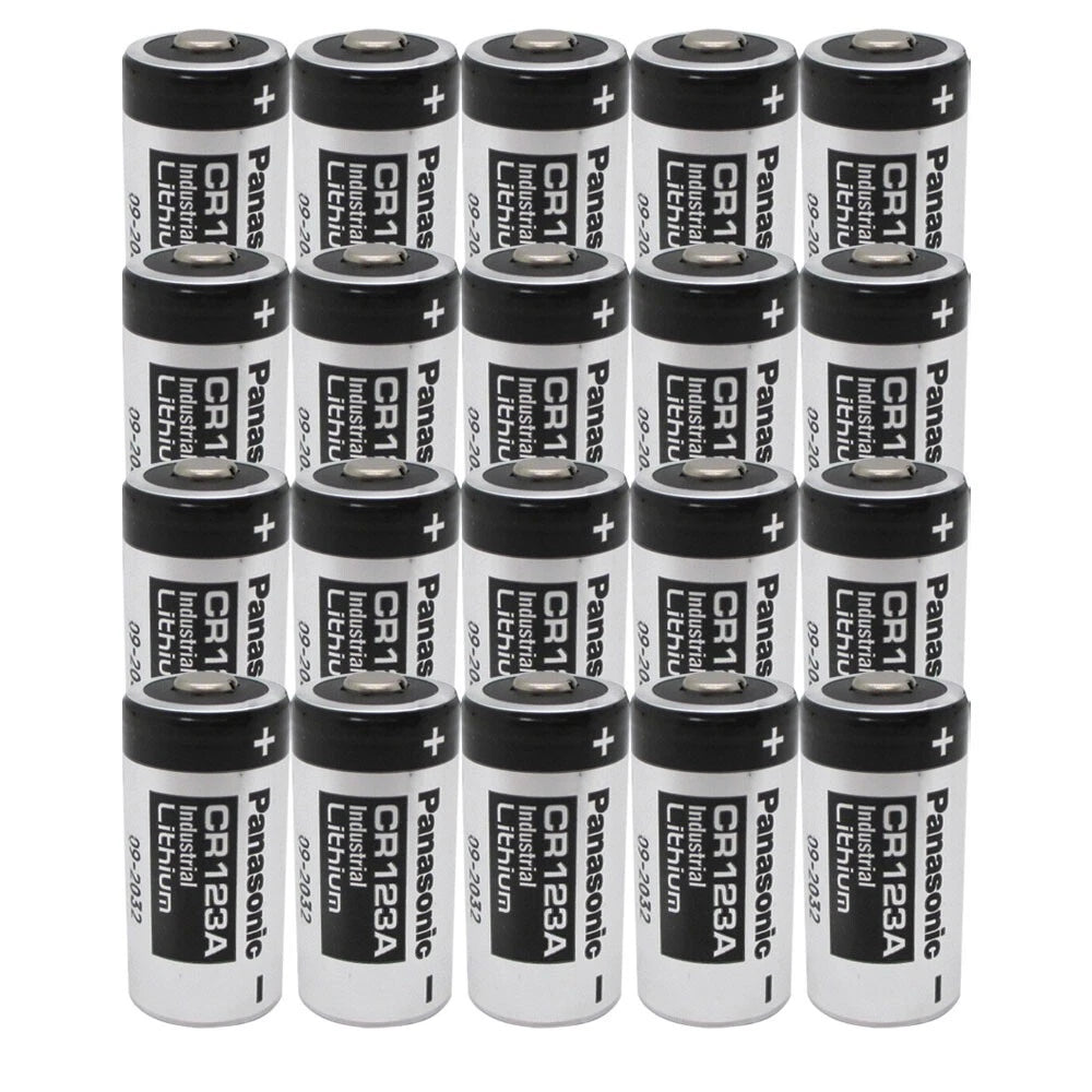 20 CR123 CR123A 123 Panasonic Lithium Batteries BULK EXPIRES 2030