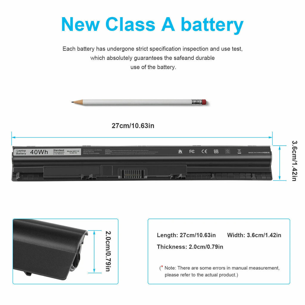 M5Y1K Battery For Dell Inspiron 3451 5451 5551 5555 5558 5559 Laptop 40Wh 14.8V