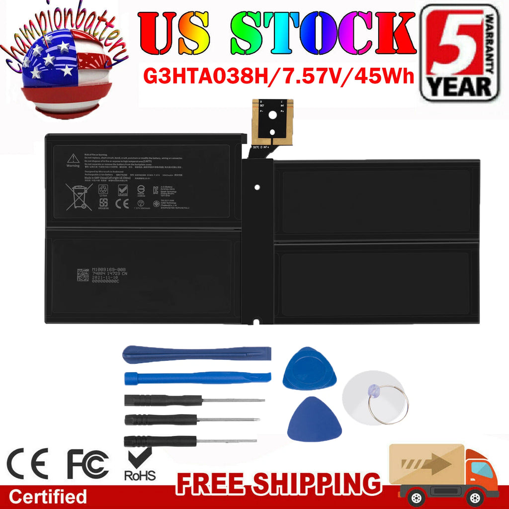 Battery DYNM02 G3HTA038H for Microsoft Surface Pro 5 1796 Pro 6 1807 /Stylus Pen