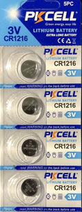 CR1216 PKCELL / 1216 ECR1216 3V BUTTON COIN CELL (4 BATTERIES) USA Seller