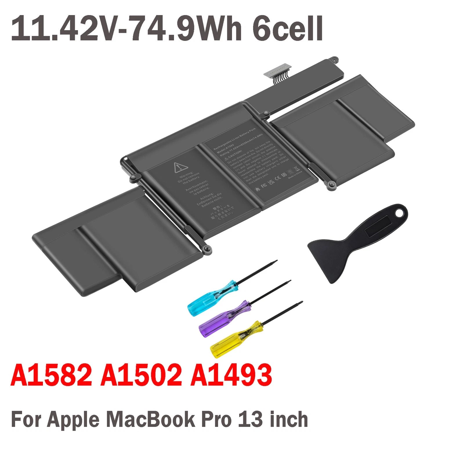 A1493 Battery For Apple Macbook Pro 13'' Retina A1502 A1582 Late 2013 Mid 2014