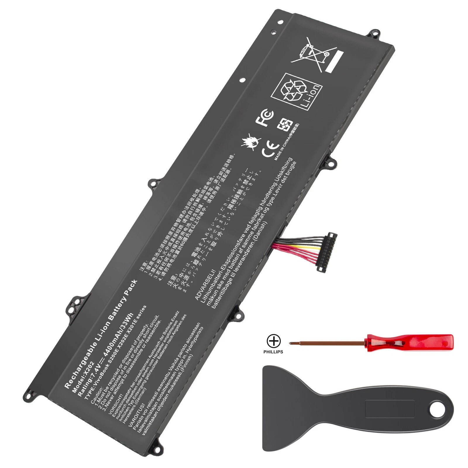 New Battery C21-X202 for ASUS VivoBook X202 X202E X201E S200E Q200E Series