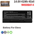 Replace NH50BAT-4 Battery For Clevo NH58RC NH50RH NH70 NH70 6-87-NH50S-41C00 41W