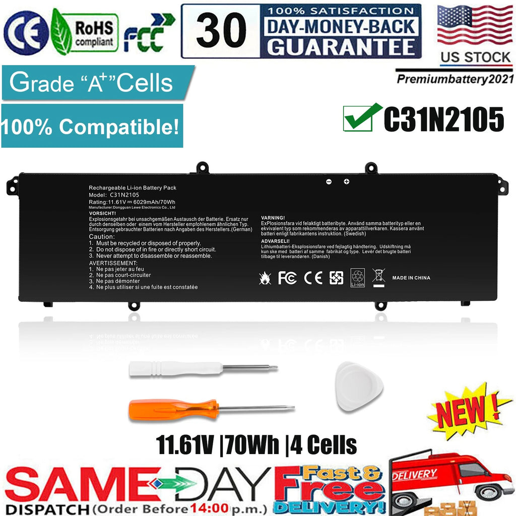 ?C31N2105 Battery For Asus VivoBook 15X OLED X1503ZA S 15 K3502ZA 15X M1503QA
