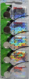 CR 1220 MAXELL LITHIUM BATTERIES (5 piece) 3V Watch 1220 New Authorized Seller