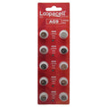 10 Pk Loopacell AG9 394 D394 GP94 L936 LR45 Alkaline Button Cell Batteries