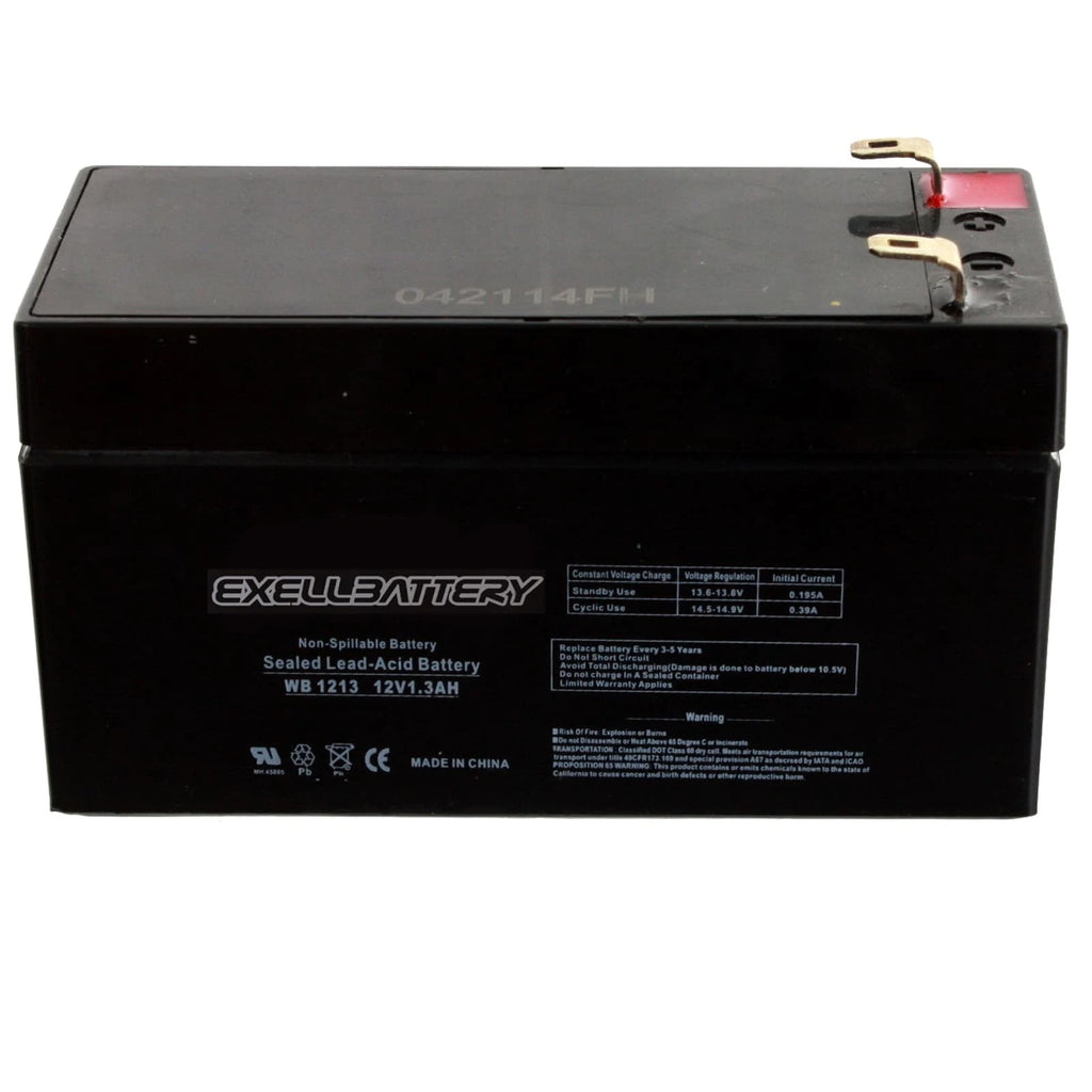 Exell 12V 1.3Ah SLA Battery Rechargeable AGM Compatible With UB1213, D5738