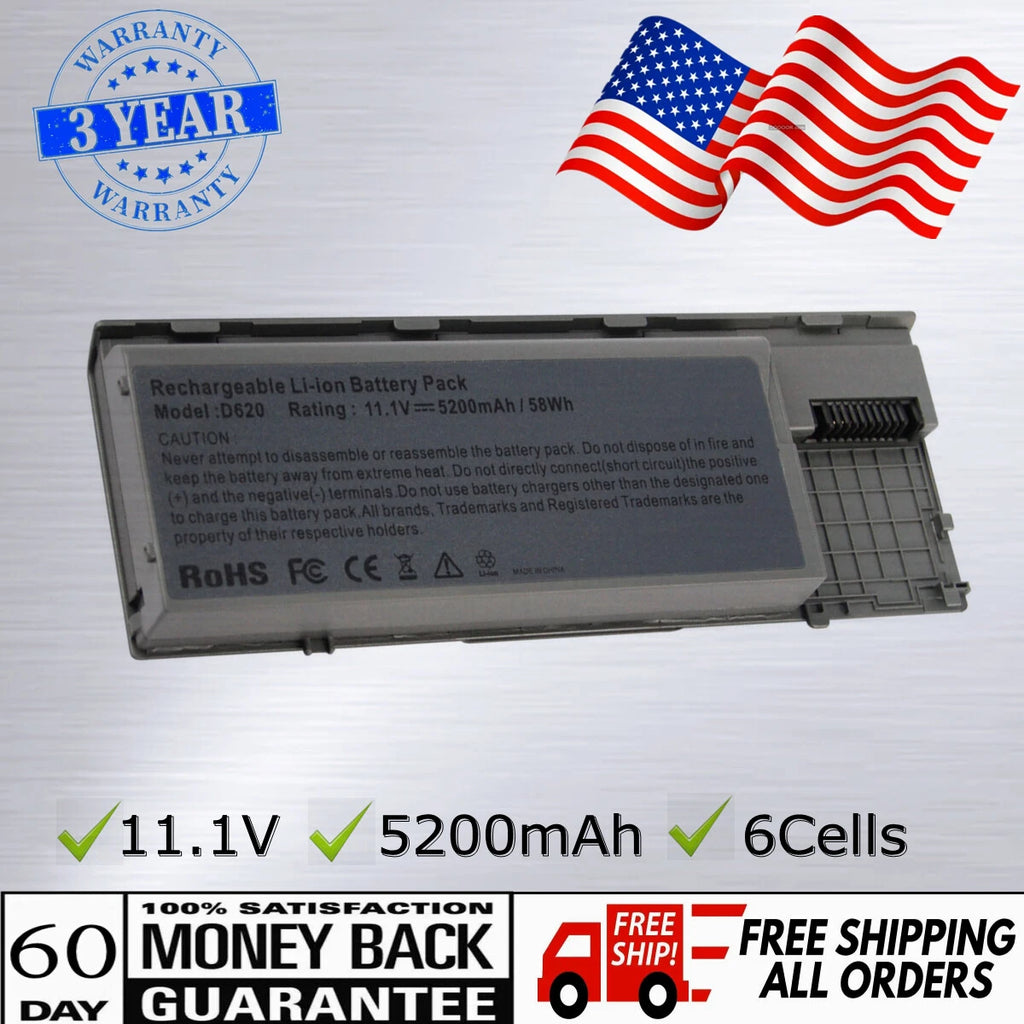 Battery for Dell Latitude D620 D630 D631 D640 M2300 PC764 TC030 310-9080 HX345