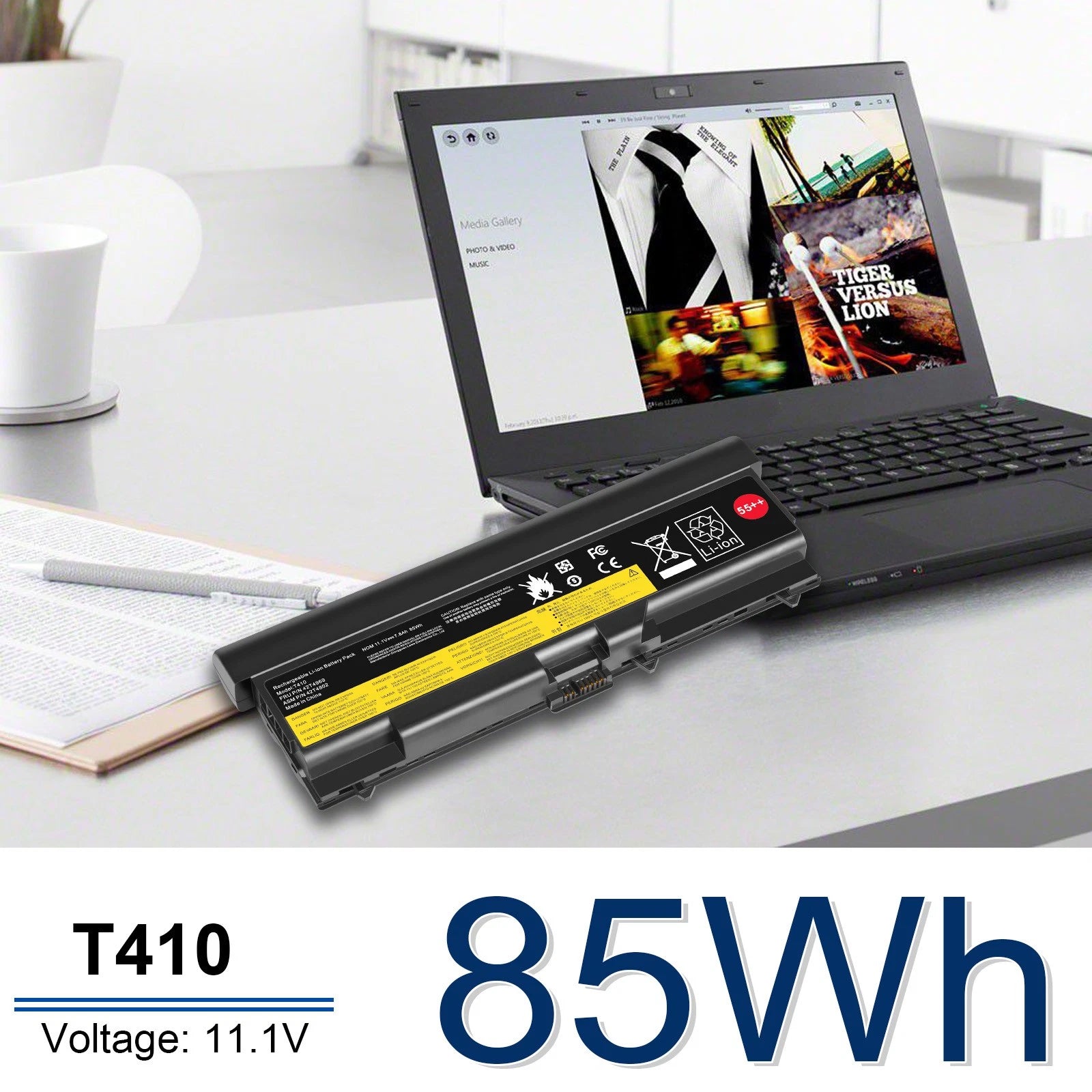 55++ 9Cell Battery for Lenovo ThinkPad T410 T420 T510 T520 W510 W520 Series US