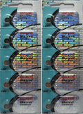 10 Pcs SR626W Coin Cell Maxell Hologram Package Batteries