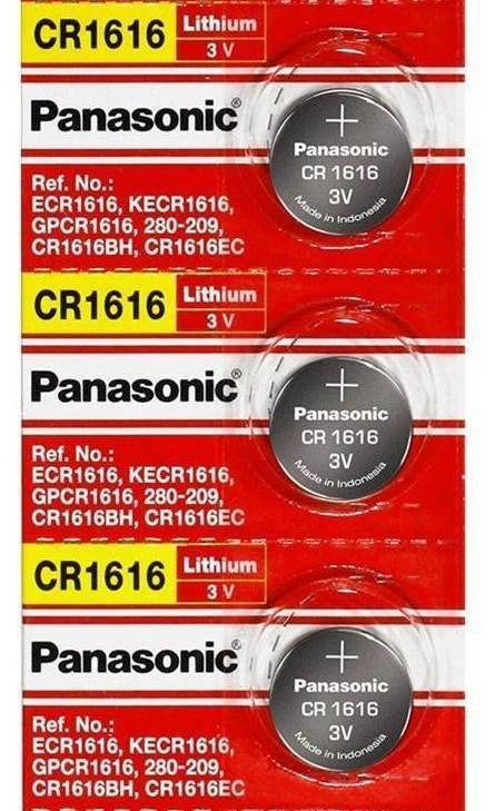 [ 3 pcs ] -- Panasonic Cr1616 3v Lithium Coin Cell Battery Dl1616 Ecr1616 1616