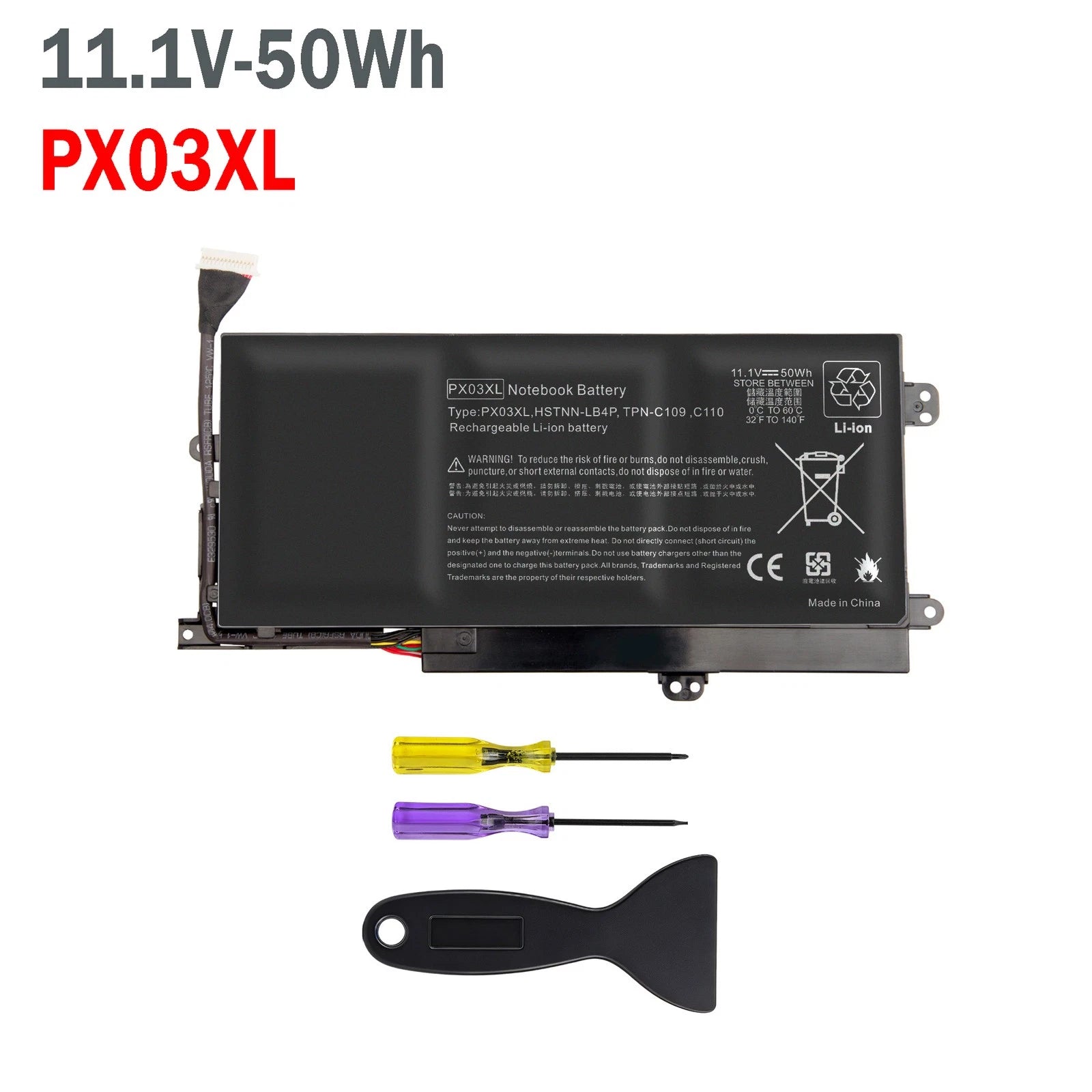 NEW PX03XL Battery For HP ENVY 14 Sleekbook TouchSmart M6-K025dx 715050-001 50Wh