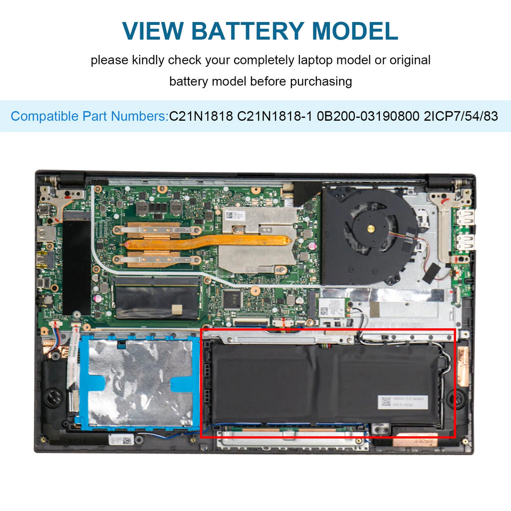 C21N1818-1 Battery For ASUS VivoBook F512DA F512FA F512FB F512FJ F512FL F512JA