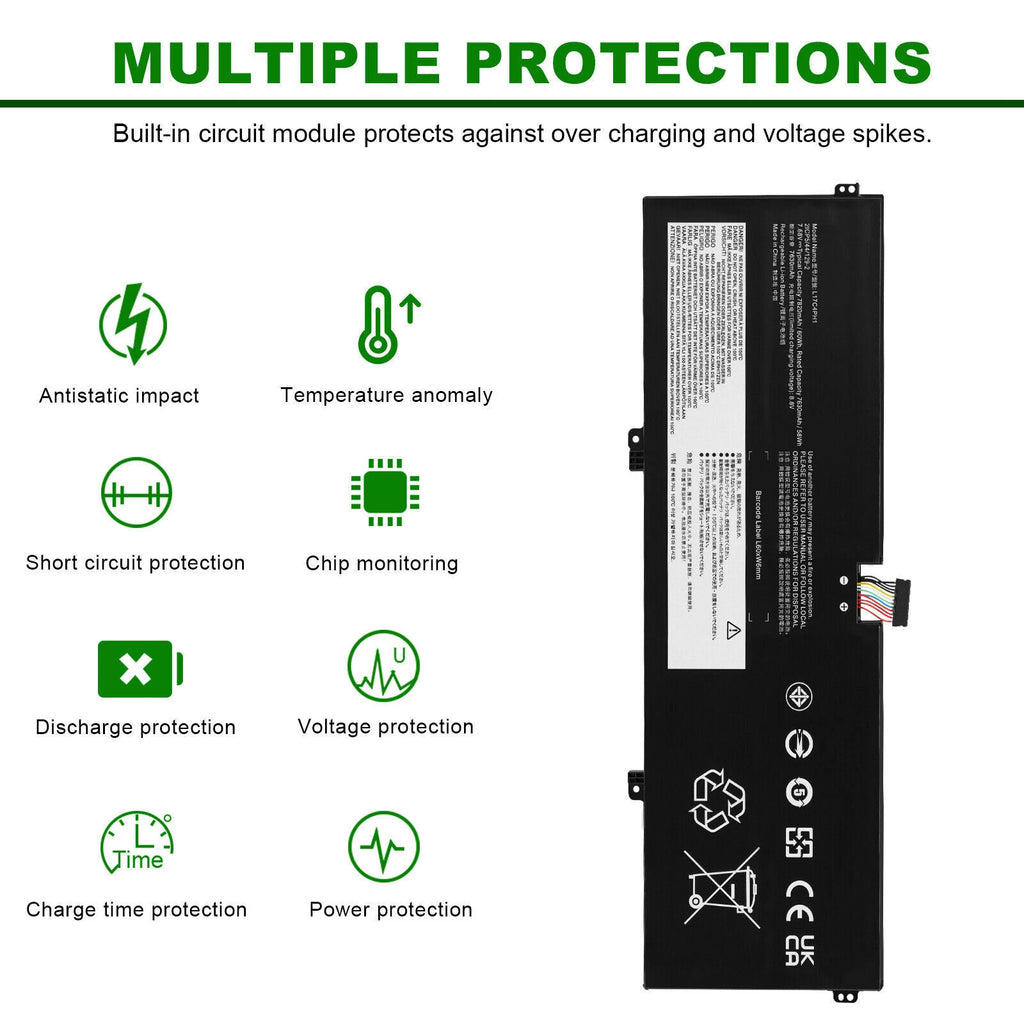 60Wh New Battery L17C4PH1 For Lenovo Yoga 7 Pro-131KB C930-13IKB L17M4PH1