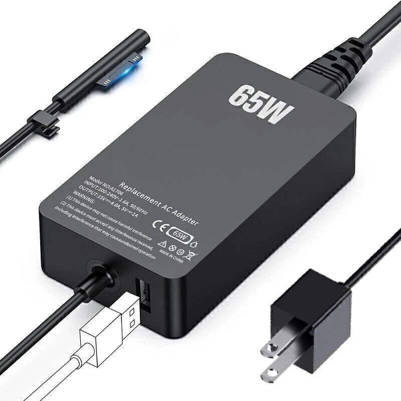 65W Power Supply Laptop AC Adapter Charger For Microsoft Surface Book Pro 9 8 7