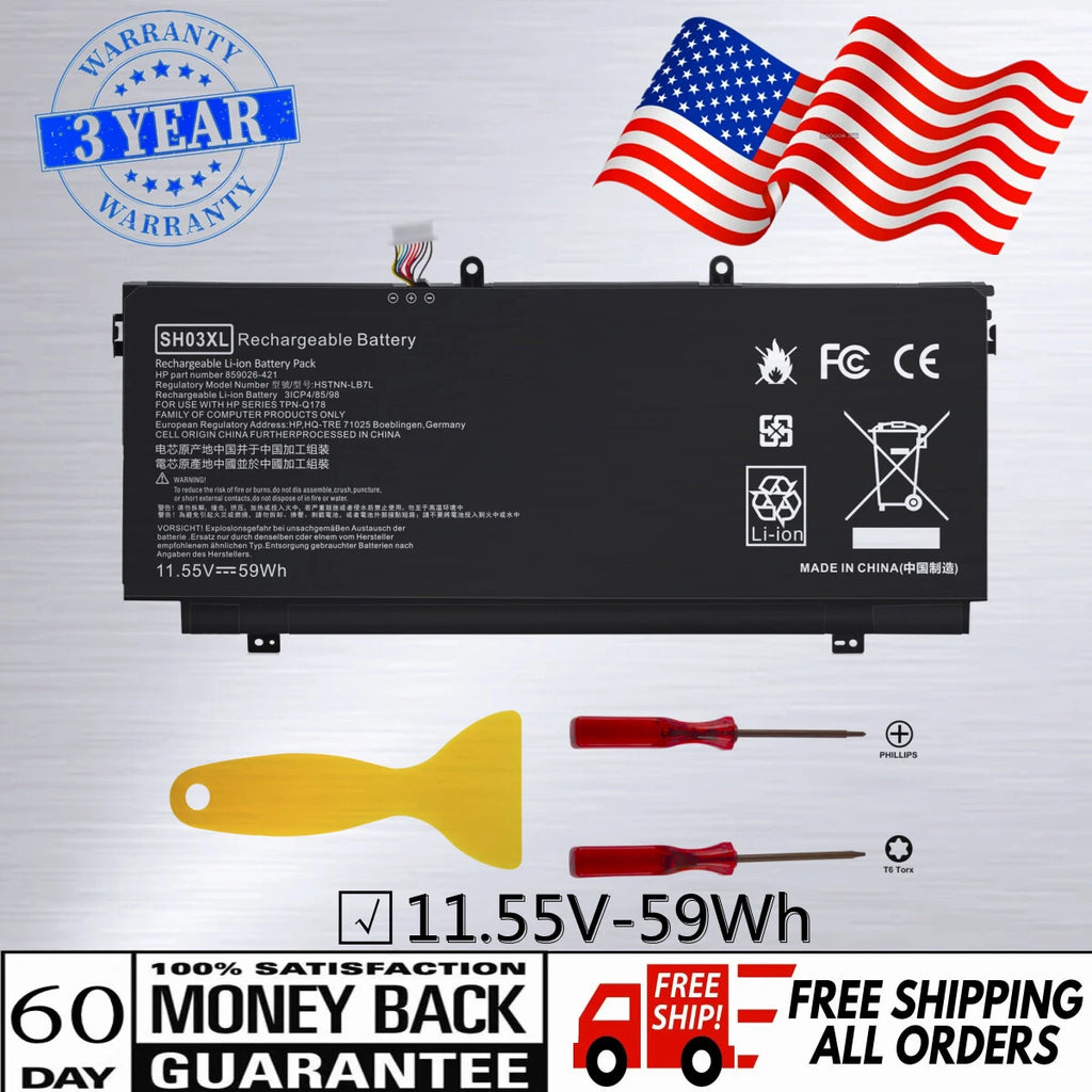 SH03XL Battery For HP Spectre X360 13-AC033DX w023dx 859356-855 859026-421 59Wh