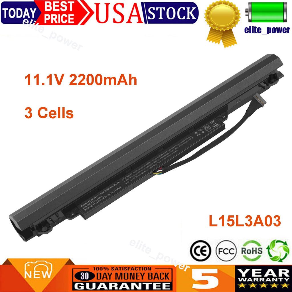 L15L3A03 Battery for Lenovo Ideapad 110-14AST 110-15ACL 110-14IBR 110-15IBR NEW