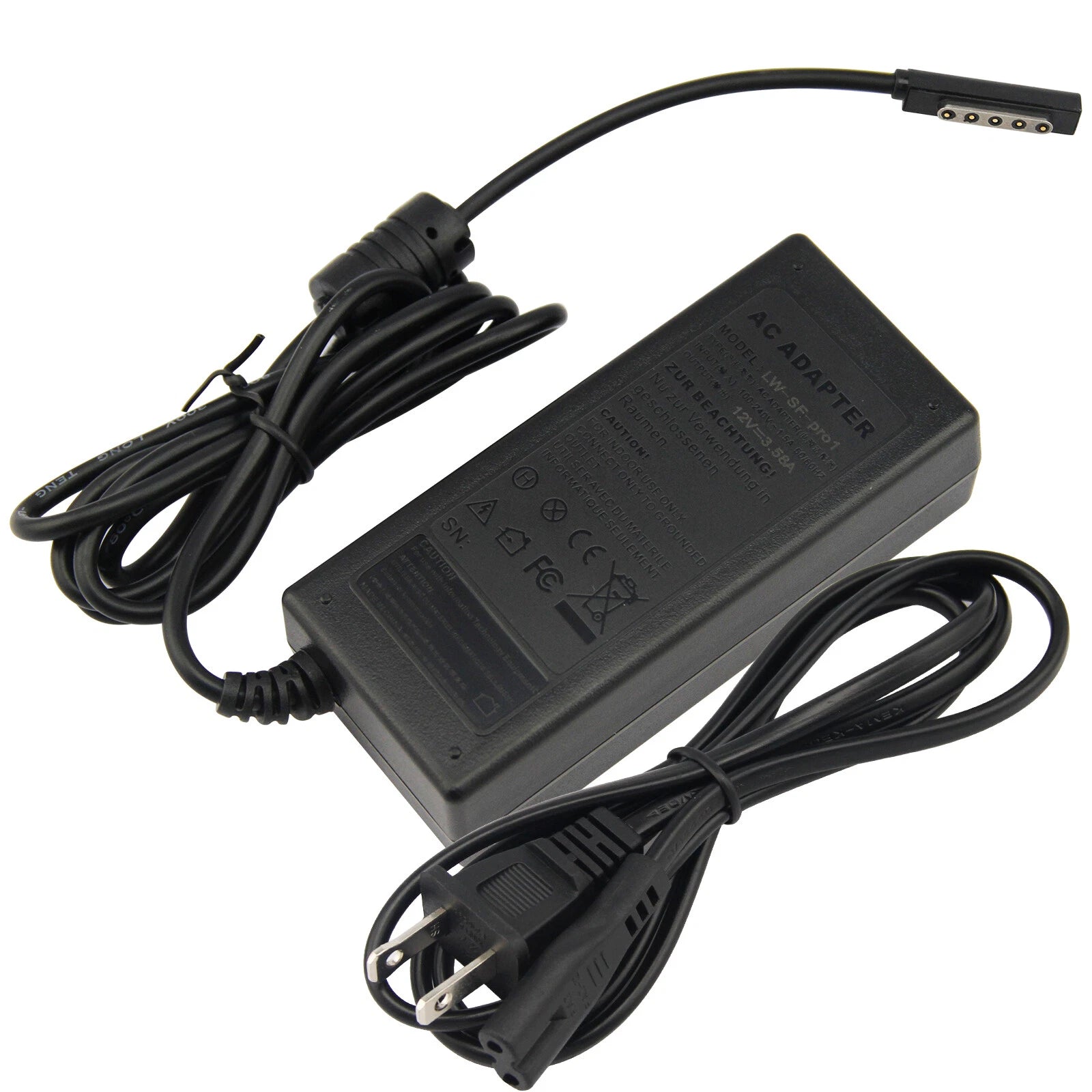 For MS Microsoft Surface Pro 1 & Pro 2 Adapter Charger Power Supply 12V 3.6A 48W