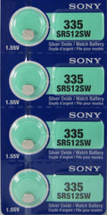 4 Pcs Sony 335 Button Cell 1.55V Batteries