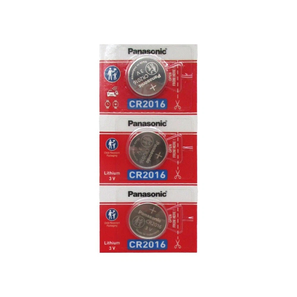 [ 3 pcs ] -- Panasonic Cr2016 3v Lithium Coin Cell Battery Dl2016 Ecr2016