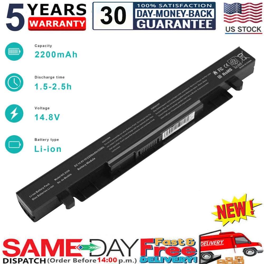 A41-X550A Battery For Asus X550C X550CA X550CC X550B X550VC X550D A41-X550