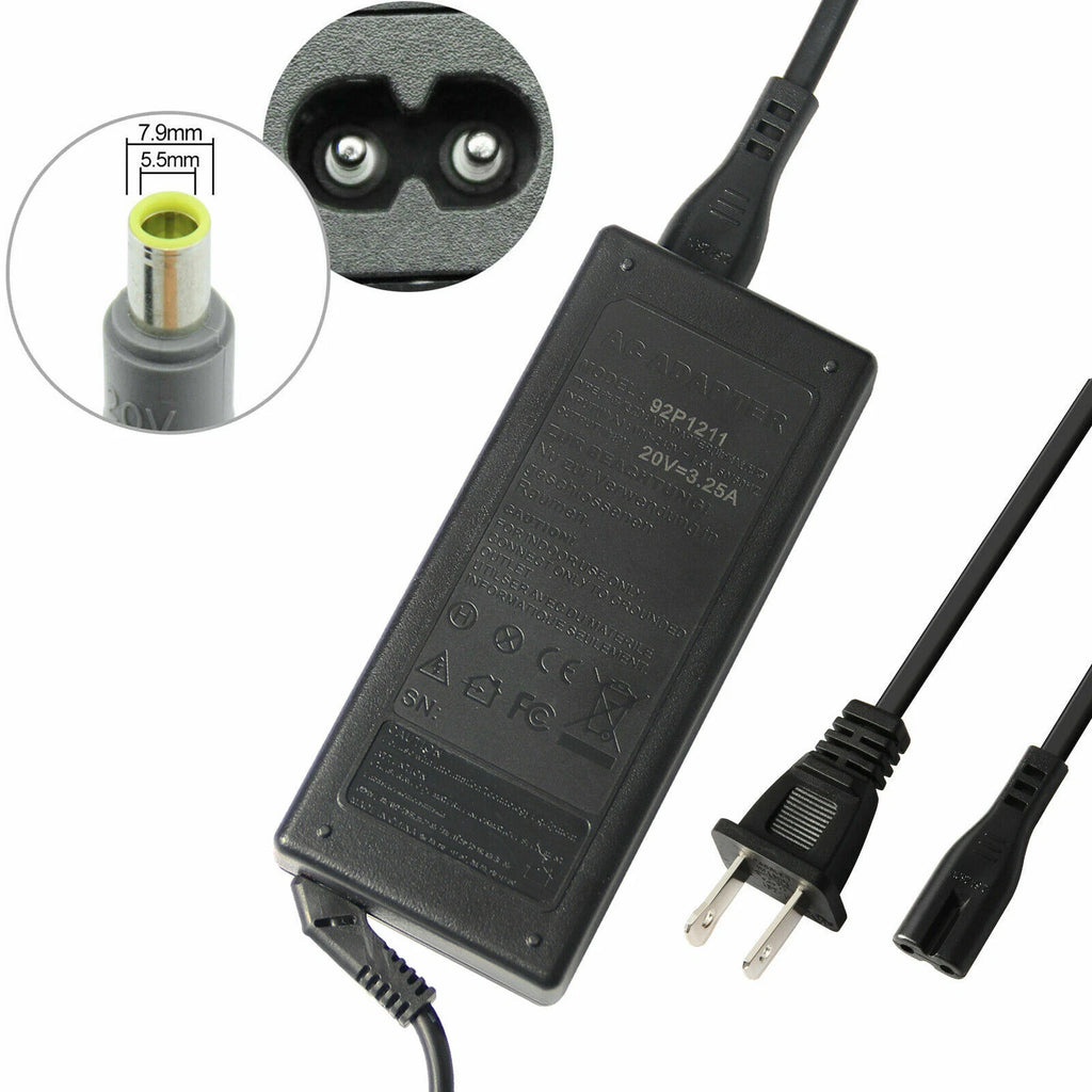 20V 3.25A 65W AC Adapter For IBM Lenovo ThinkPad Notebook Charger Power Supply
