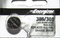 ENERGIZER 386/301 SR43SW SR43W 186 BATTERY NEW SEALED Authorize Seller
