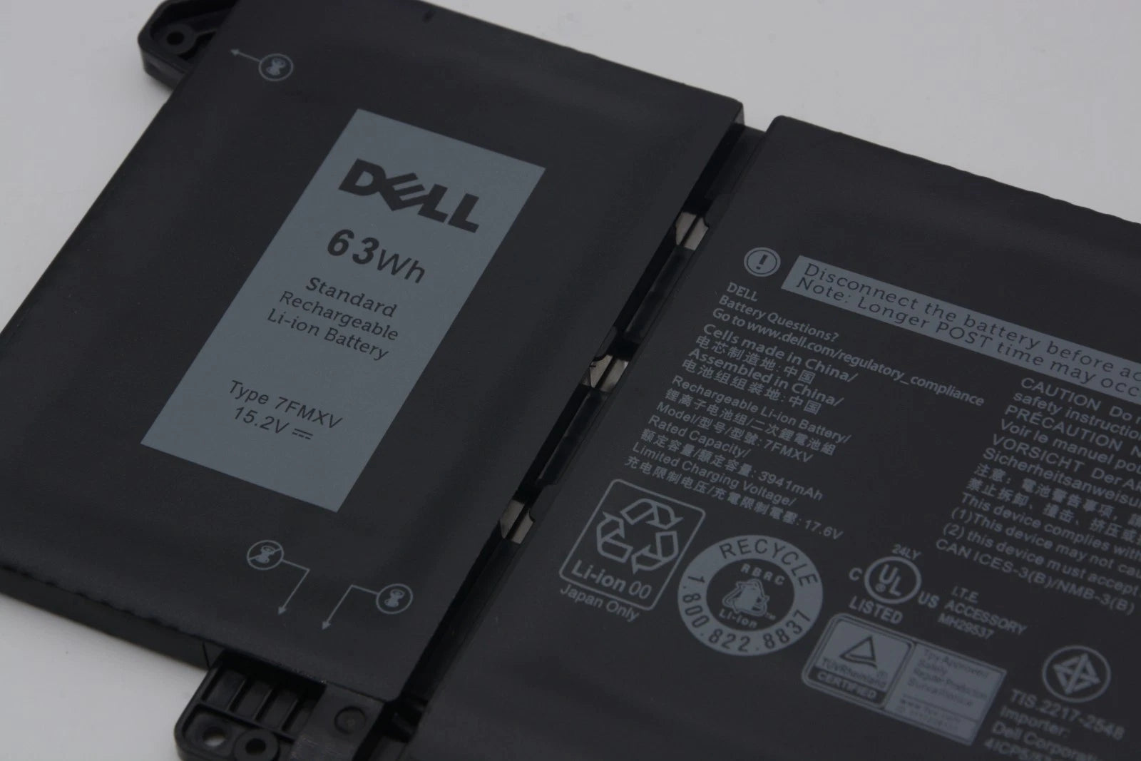 Genuine 63WH 7FMXV Battery For Dell Latitude 5320 7320 7420 7520 9JM71 TN2GY NEW
