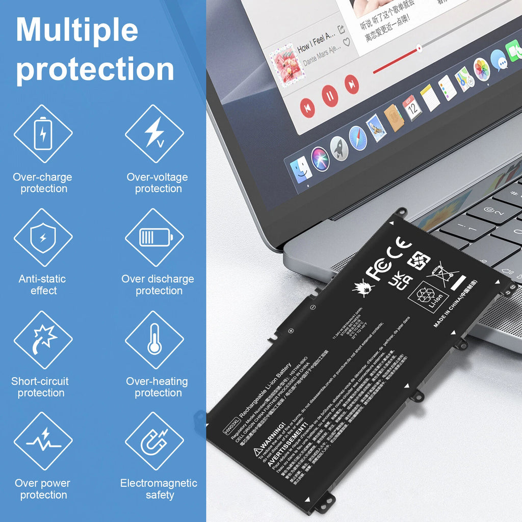HW03XL Battery For HP Pavilion 15-EH 15-EG 17-CN 17-CP 240 245 255 G9 41.04Wh
