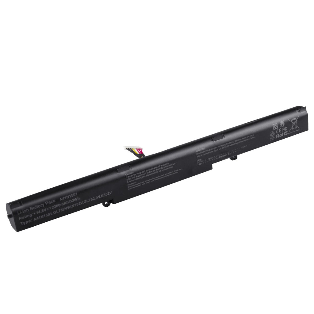For ASUS ROG GL752VW G752VW N552V N552VX 14.8V 4Cell Battery A41N1501 A41LK9H