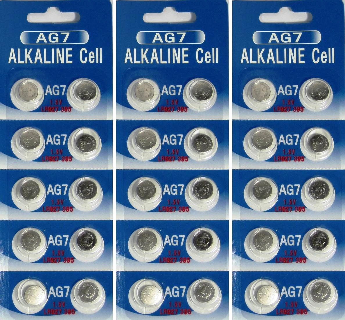 30 AG7 LR927 395 SR57 1.5 Volt Alkaline Cell Watch Batteries Ships From USA