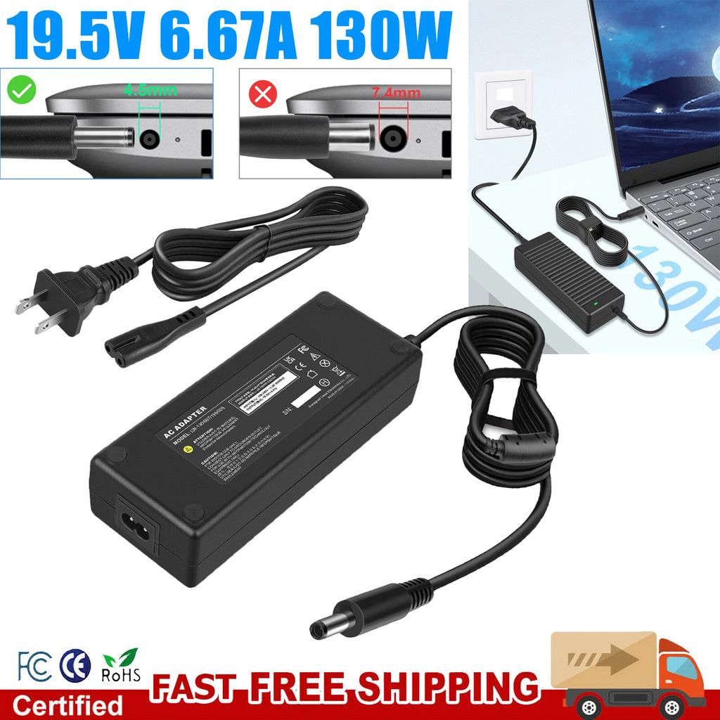 130W AC Adapter Charger For Dell XPS 15 7590 9530 9550 9560 9570 9575 2-in-1