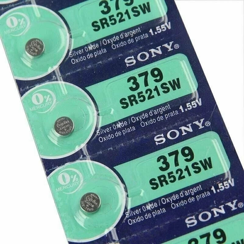 SONY 379 SR521SW (5 piece) 379 BATTERY NEW SEALED Authorize Seller EXP 02-2023
