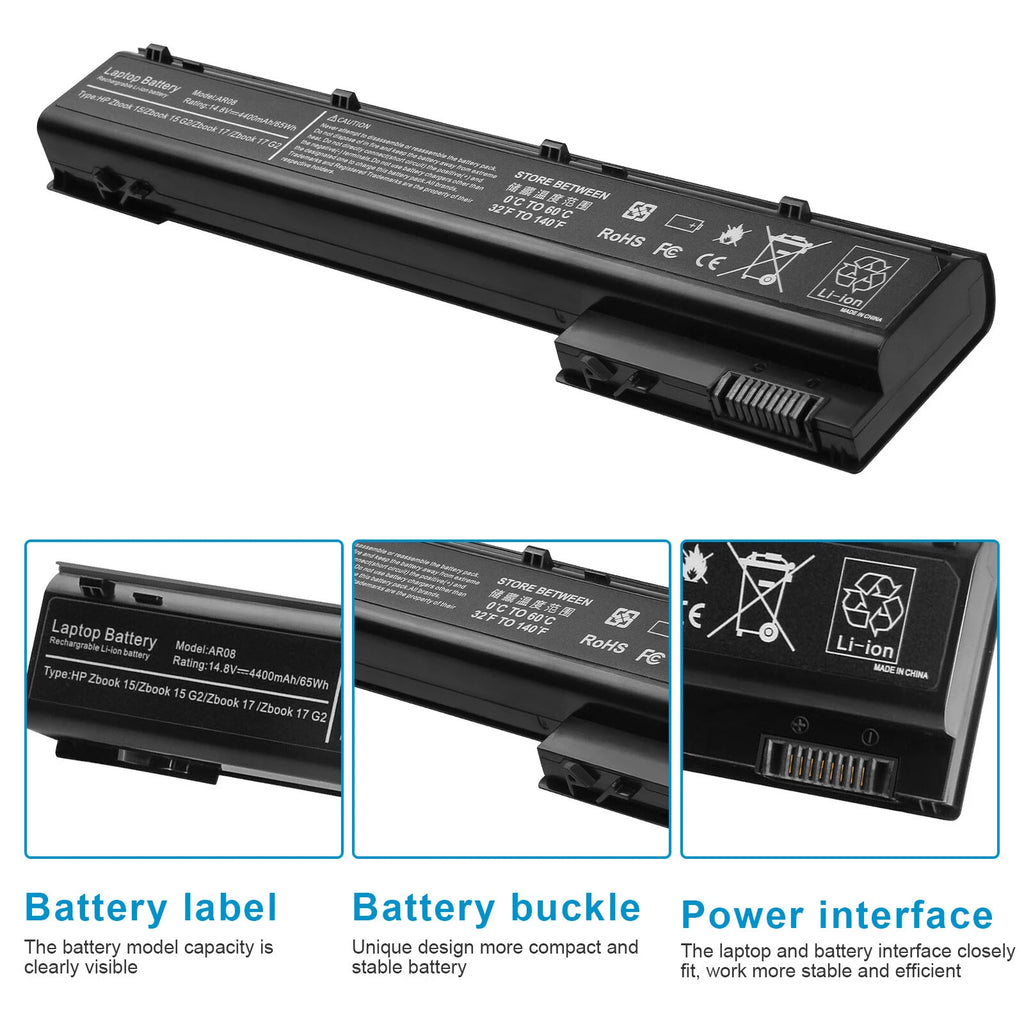 AR08XL Battery For HP ZBook 17 G1 G2 Series ZBook 15 Mobile Workstation AR08 PC