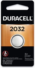 Duracell Duralock DL 2032 225mAh 3V Lithium Coin Cell Battery [Set of 6] or...