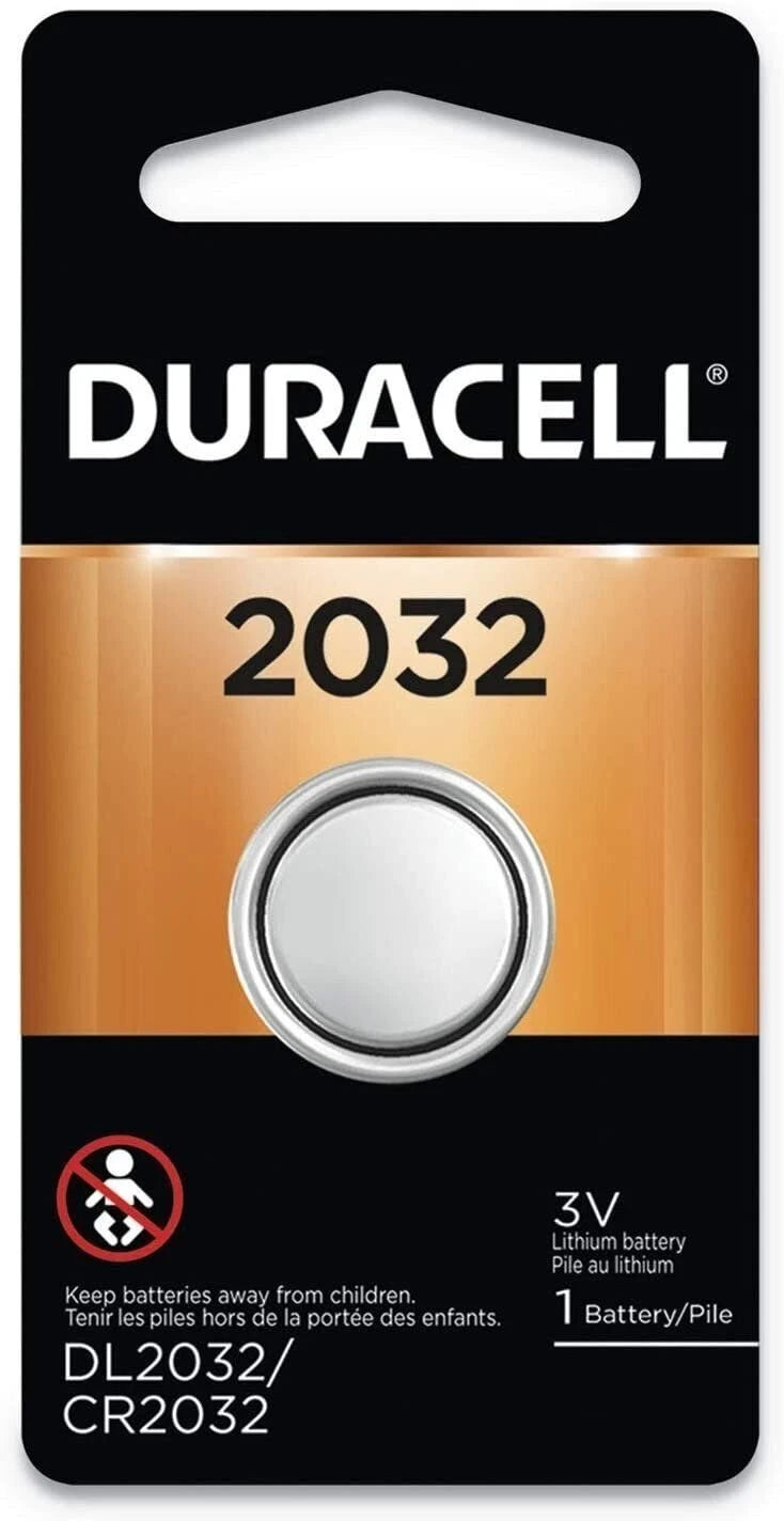 Duracell Duralock DL 2032 225mAh 3V Lithium Coin Cell Battery [Set of 6] or...