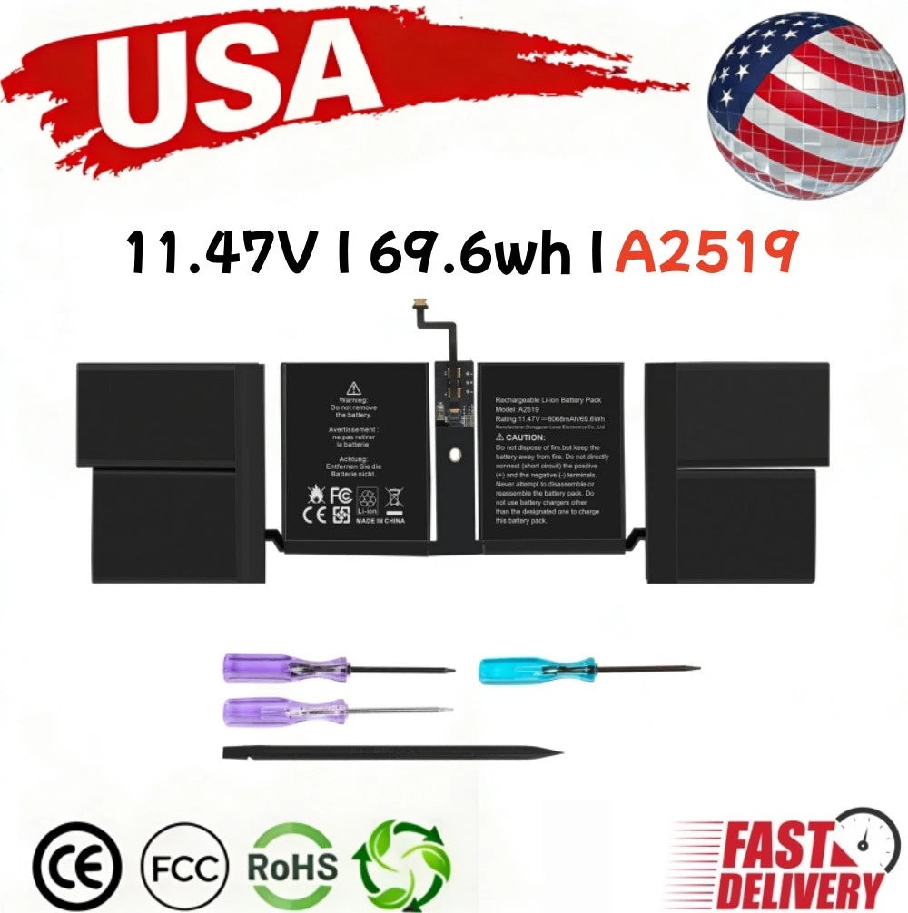 A2519 Battery For Apple MacBook Pro 14" A2442 M1 2021 69.6Wh ?Fast shipping