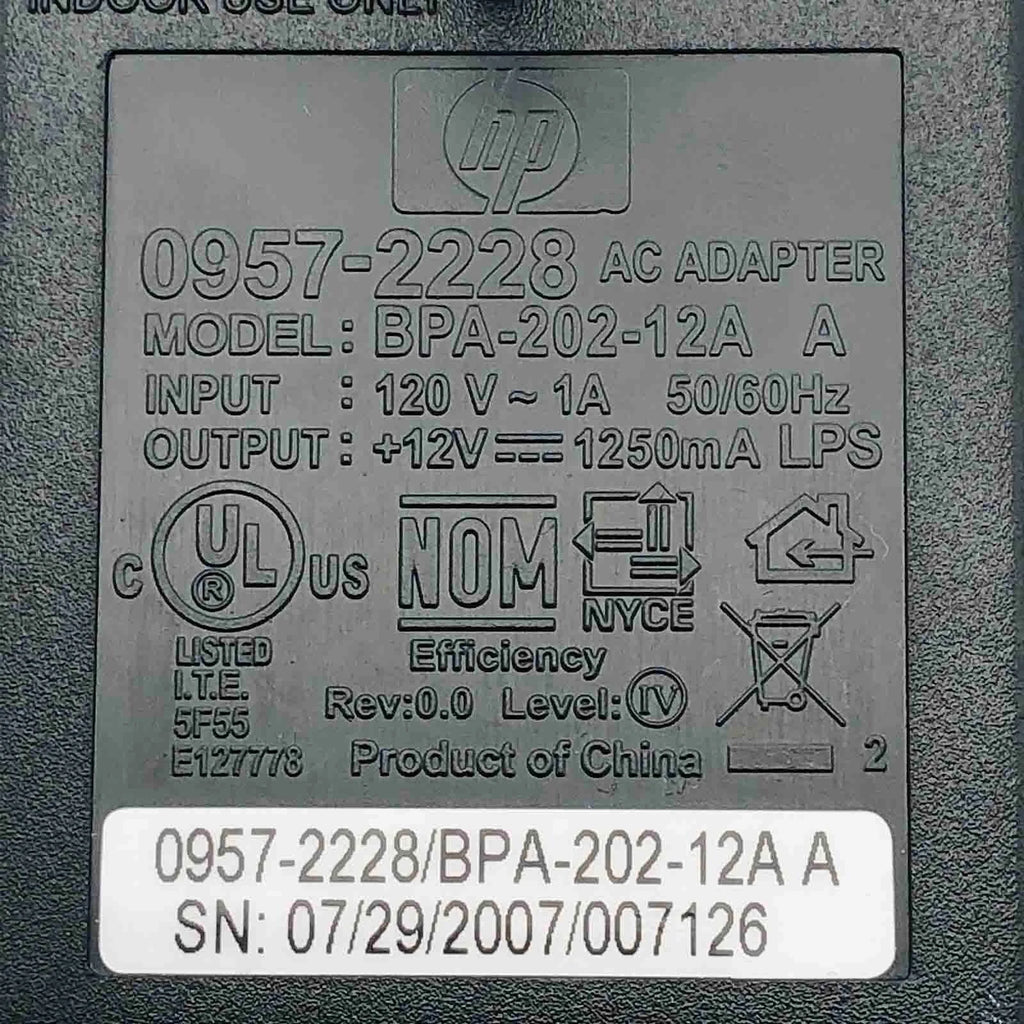 NEW Genuine 12V HP AC Adapter for JetDirect 170X J3258G 510x J7983G Print Server
