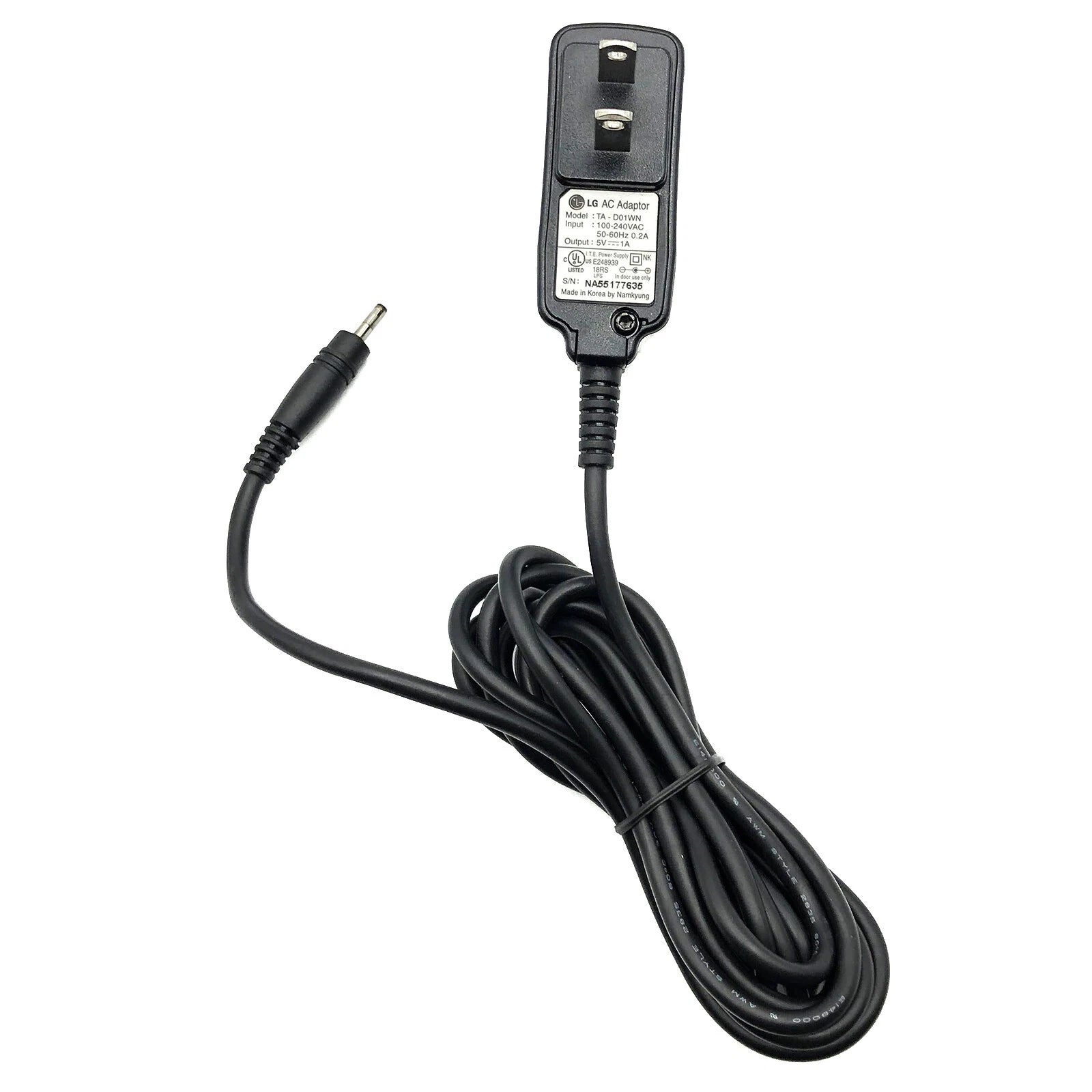 NEW Genuine LG TA-D01WN AC Power Adapter Supply For Cell Phone Travel Charger