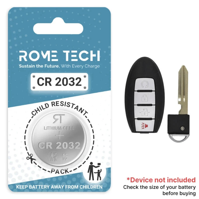 Key Fob Battery Replacement for Nissan Murano 2021 2020 2019 2018 2017 - 2011