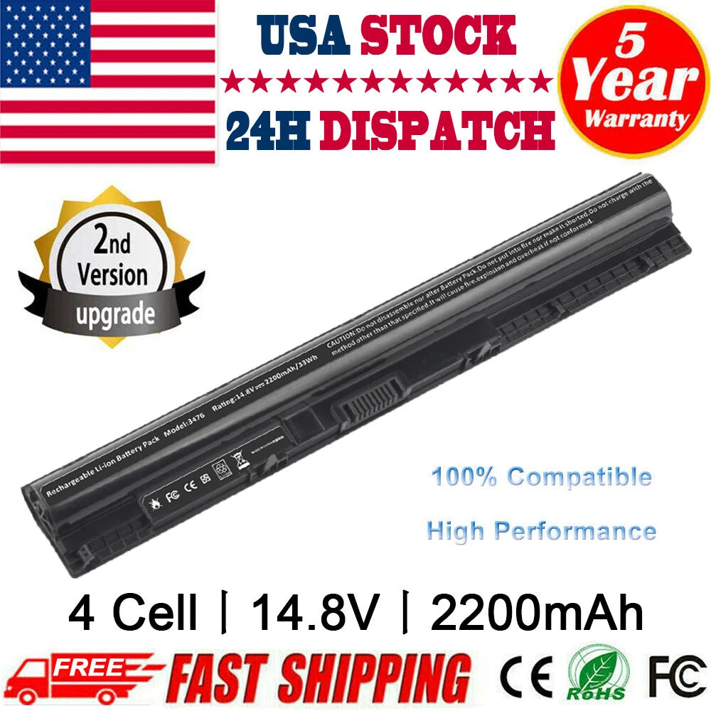 Battery For Dell Inspiron 14 15 17 5000 3000: 3558 3559 3565 3567 5755 5756 5458
