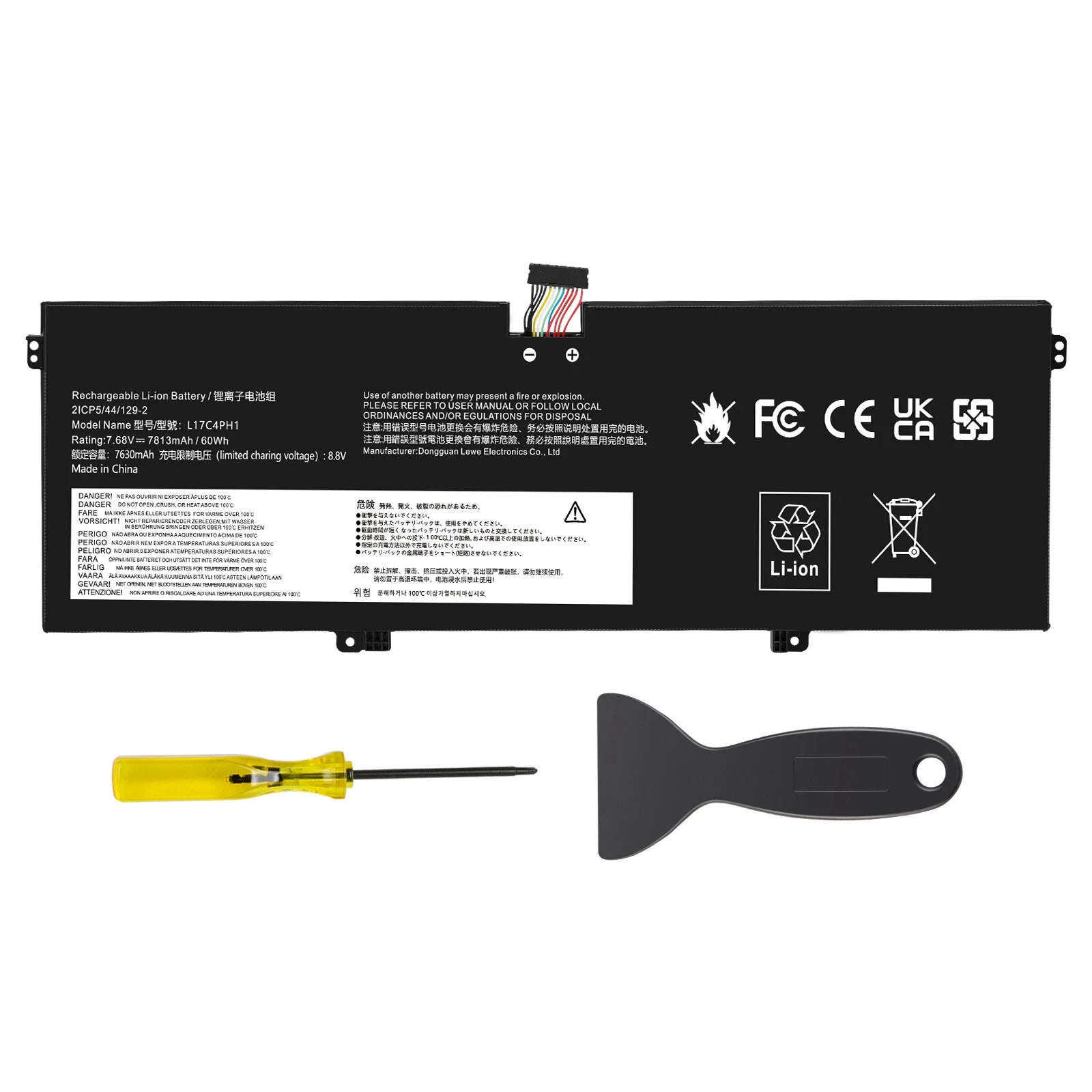 L17C4PH1 60Wh Battery for Yoga 7 Pro Pro-13IKB C930 C930-13 C930-13IK C930-13IKB