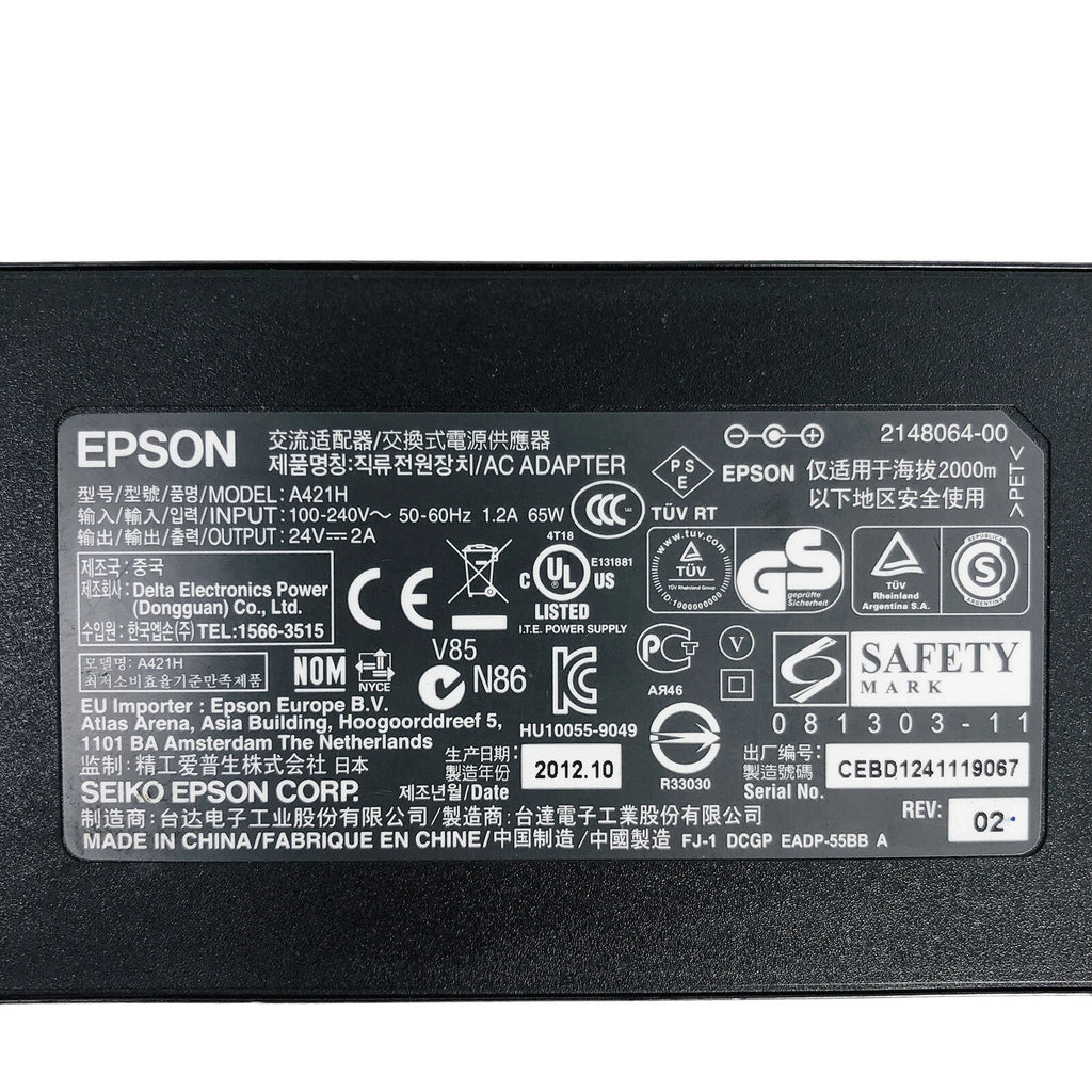 NEW Genuine Epson AC Adapter 48W 24V 2A A421H P/N R-41018260 A471H Power Supply